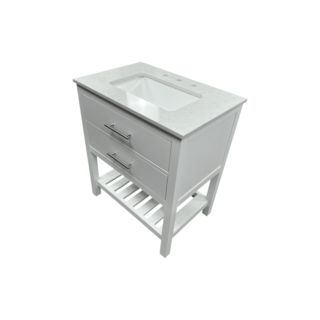 Lark Manor Carnavon Single Bathroom Vanity with Engineered Stone Top - Thumbnail 6