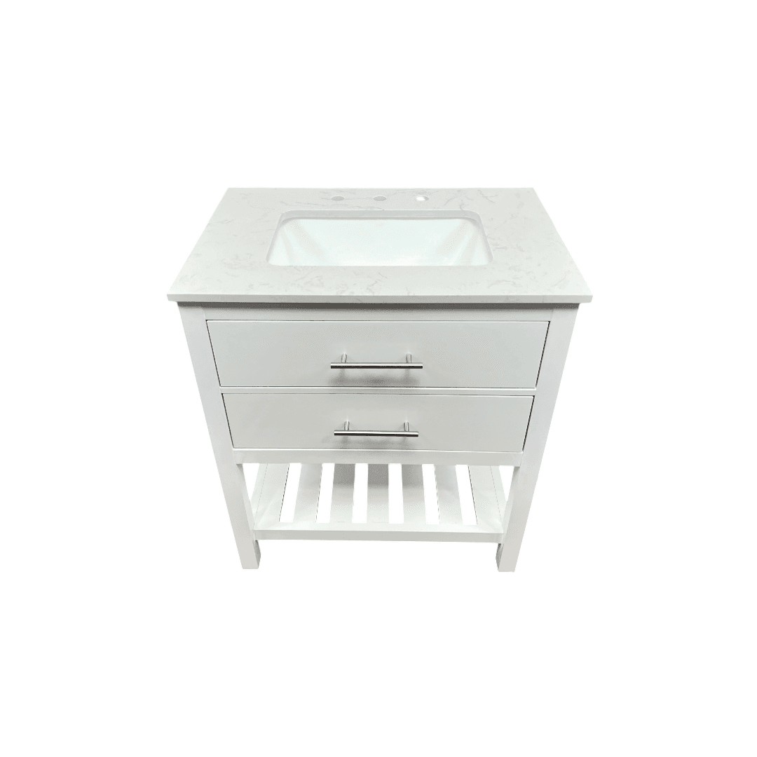 Lark Manor Carnavon Single Bathroom Vanity with Engineered Stone Top - Thumbnail 3