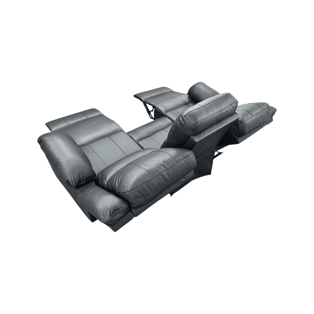 Latitude Run Kamarli Faux Leather Upholstered Solid and Manufactured Wood Frame Manual Reclining Sofa - Thumbnail 8