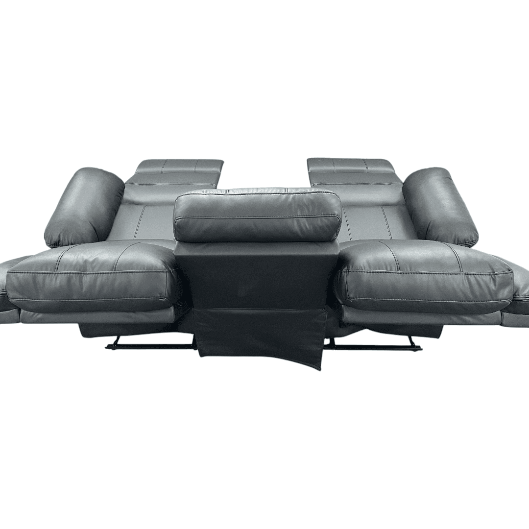 Latitude Run Kamarli Faux Leather Upholstered Solid and Manufactured Wood Frame Manual Reclining Sofa - Thumbnail 9
