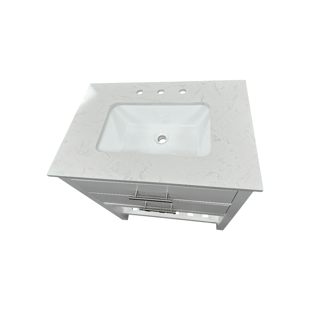 Lark Manor Carnavon Single Bathroom Vanity with Engineered Stone Top - Thumbnail 9