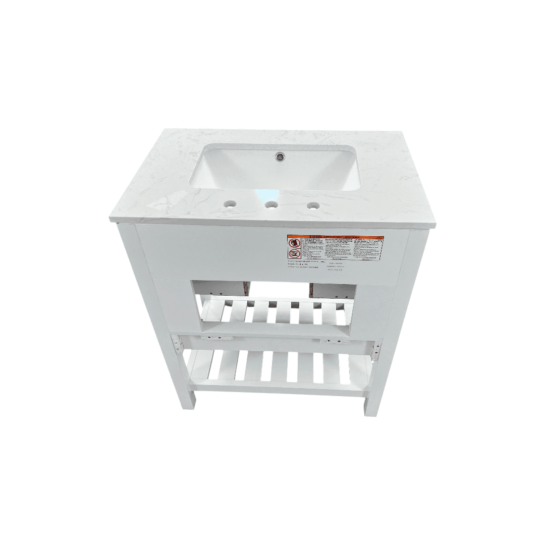 Lark Manor Carnavon Single Bathroom Vanity with Engineered Stone Top - Thumbnail 11