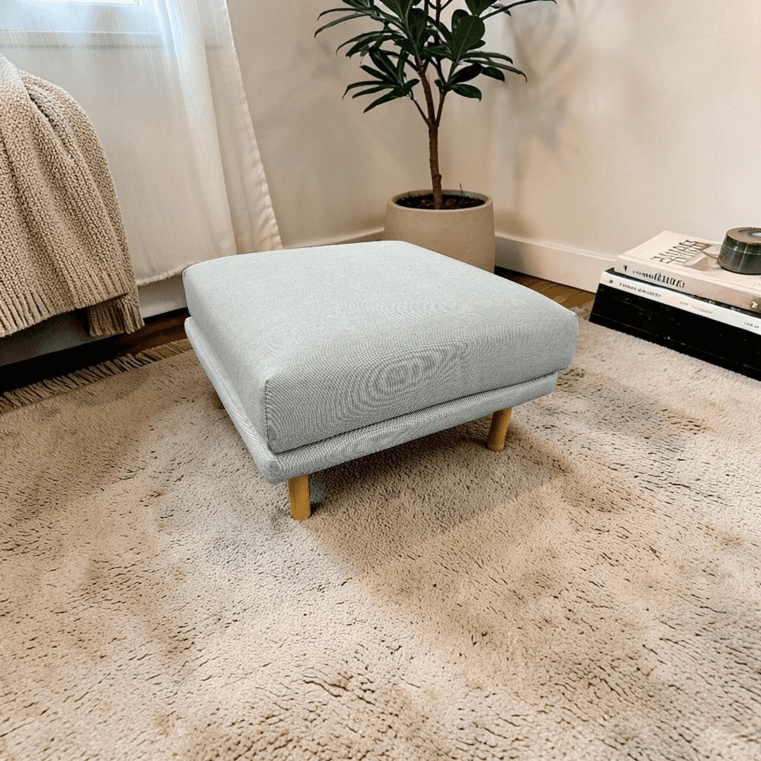 Burrow Range Ottoman - Stone Gray