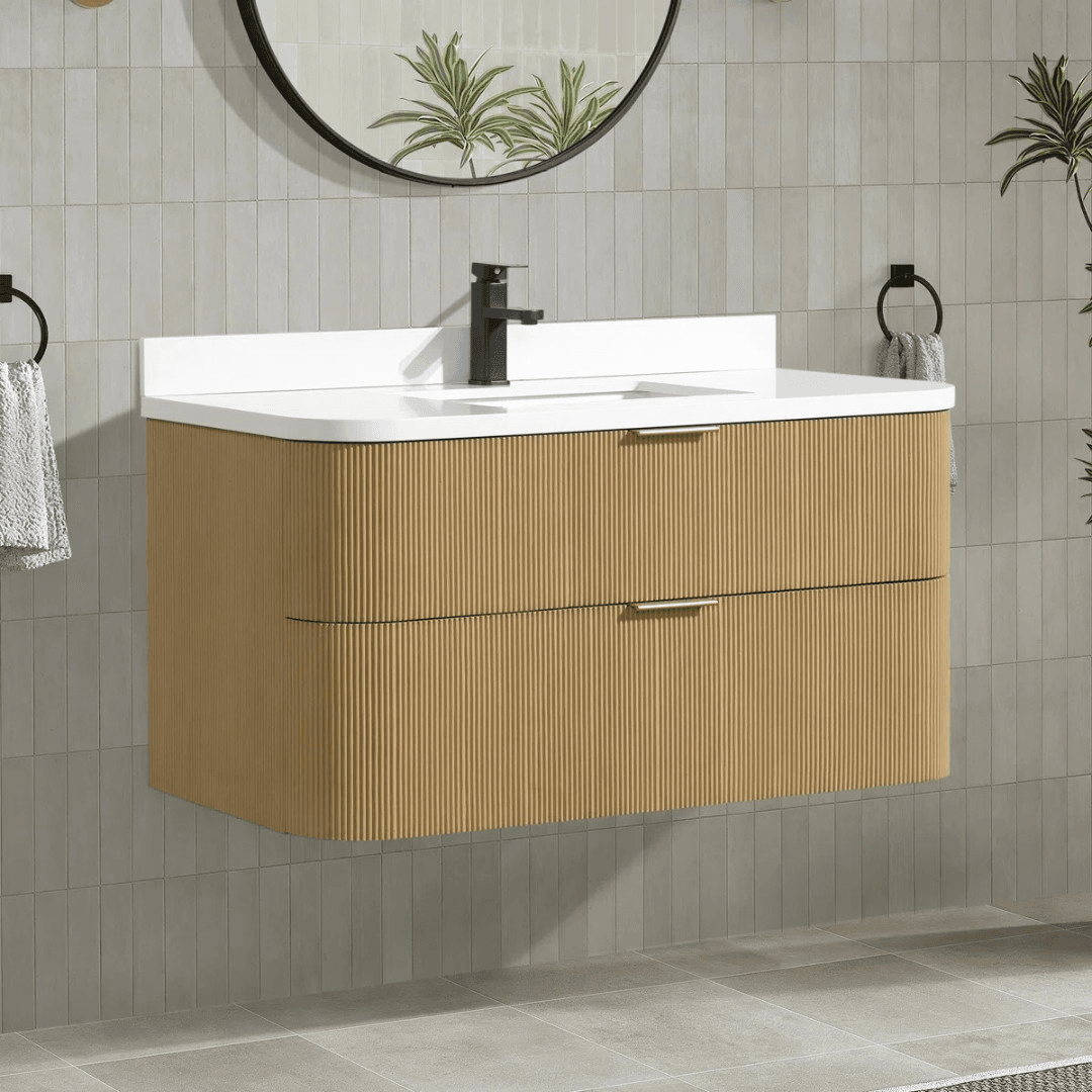 Ophelia & Co. Chantal Single Bathroom Vanity With Engineered Quartz Top