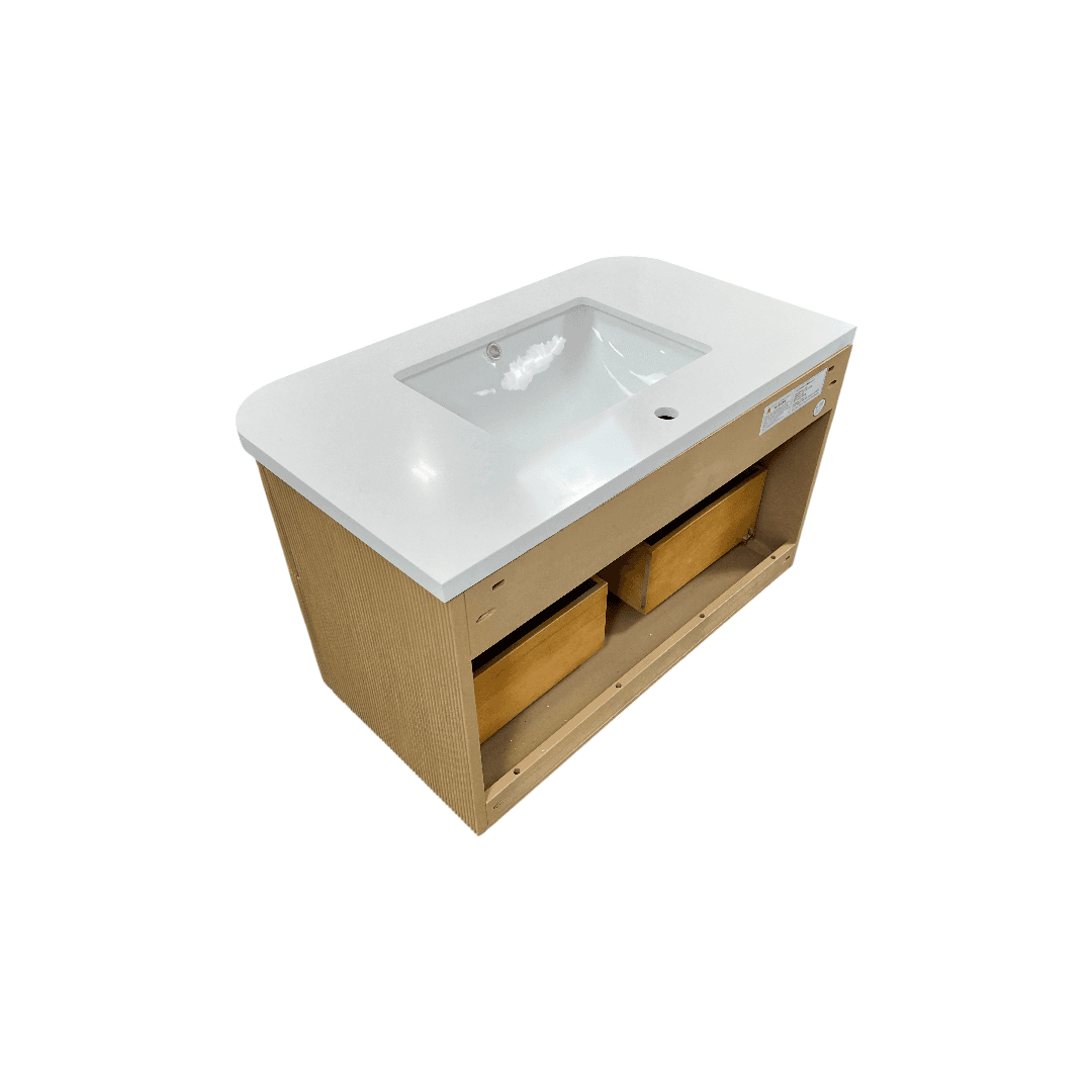 Ophelia & Co. Chantal Single Bathroom Vanity With Engineered Quartz Top - Thumbnail 10