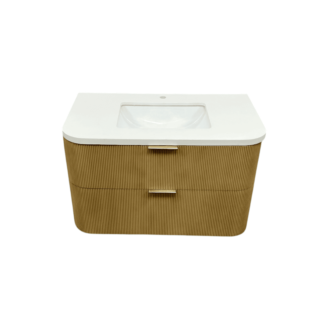Ophelia & Co. Chantal Single Bathroom Vanity With Engineered Quartz Top - Thumbnail 2