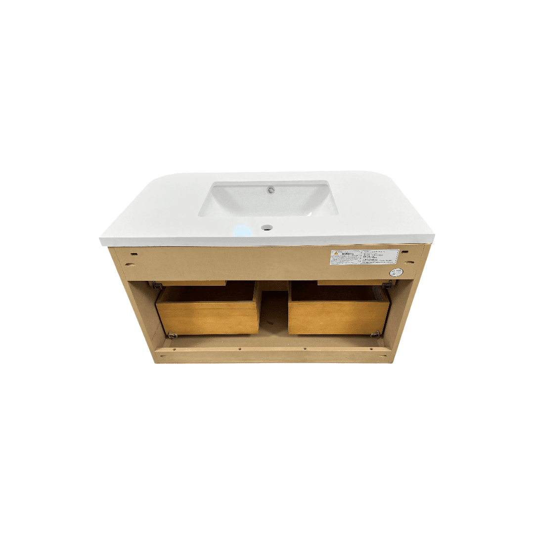 Ophelia & Co. Chantal Single Bathroom Vanity With Engineered Quartz Top - Thumbnail 12