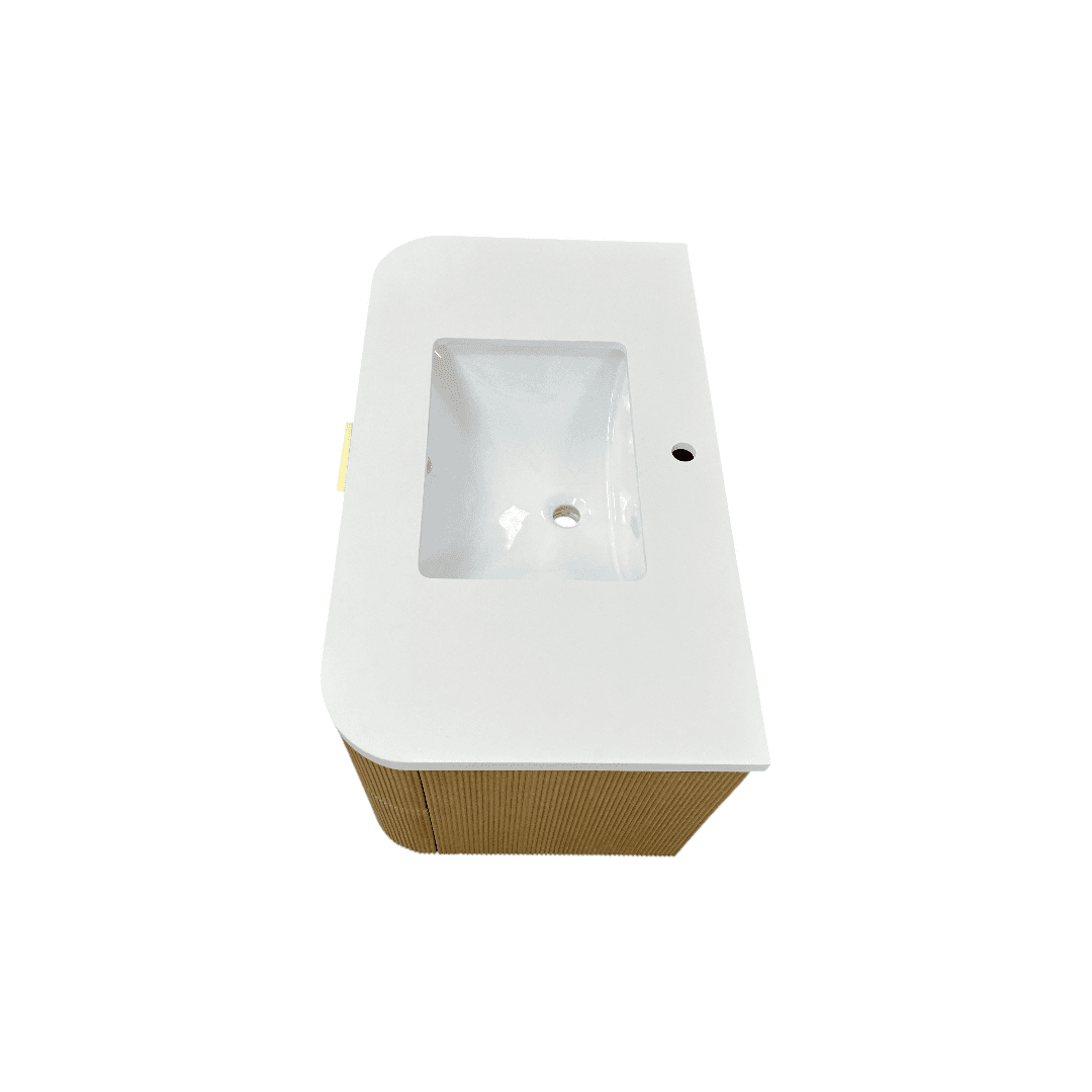 Ophelia & Co. Chantal Single Bathroom Vanity With Engineered Quartz Top - Thumbnail 9