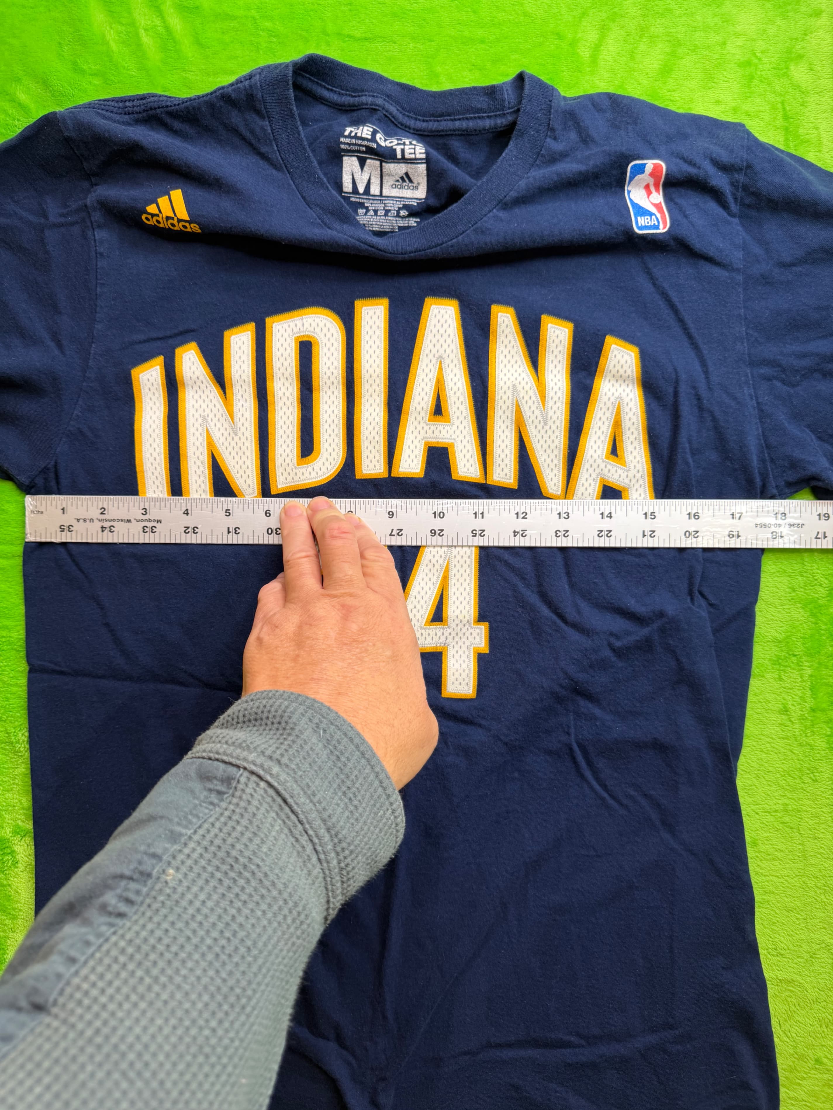 Adidas Indiana Pacers Paul George #24 NBA Tee Sz M Navy - Thumbnail 5