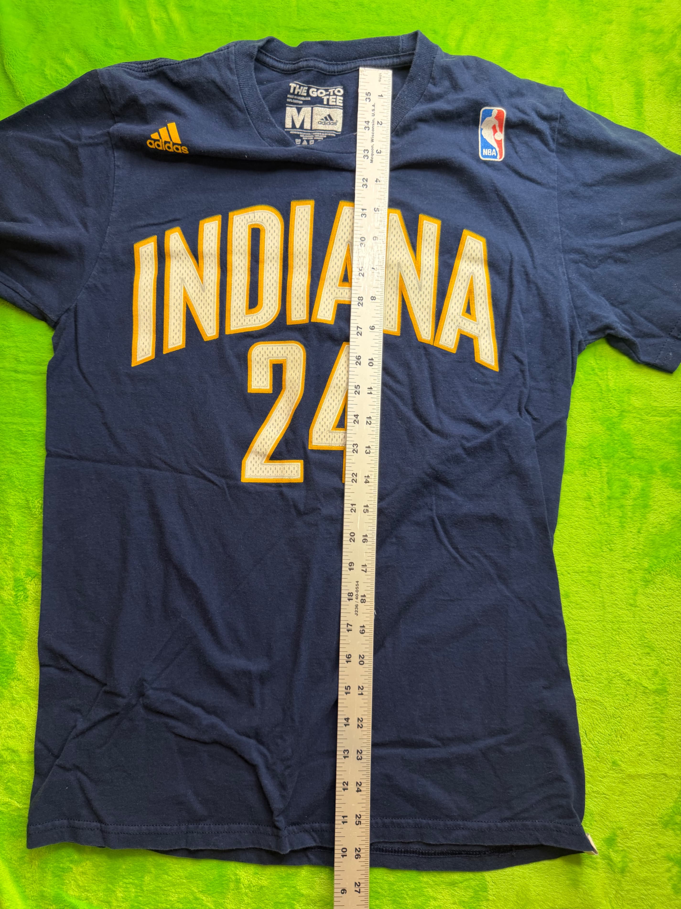 Adidas Indiana Pacers Paul George #24 NBA Tee Sz M Navy - Thumbnail 6