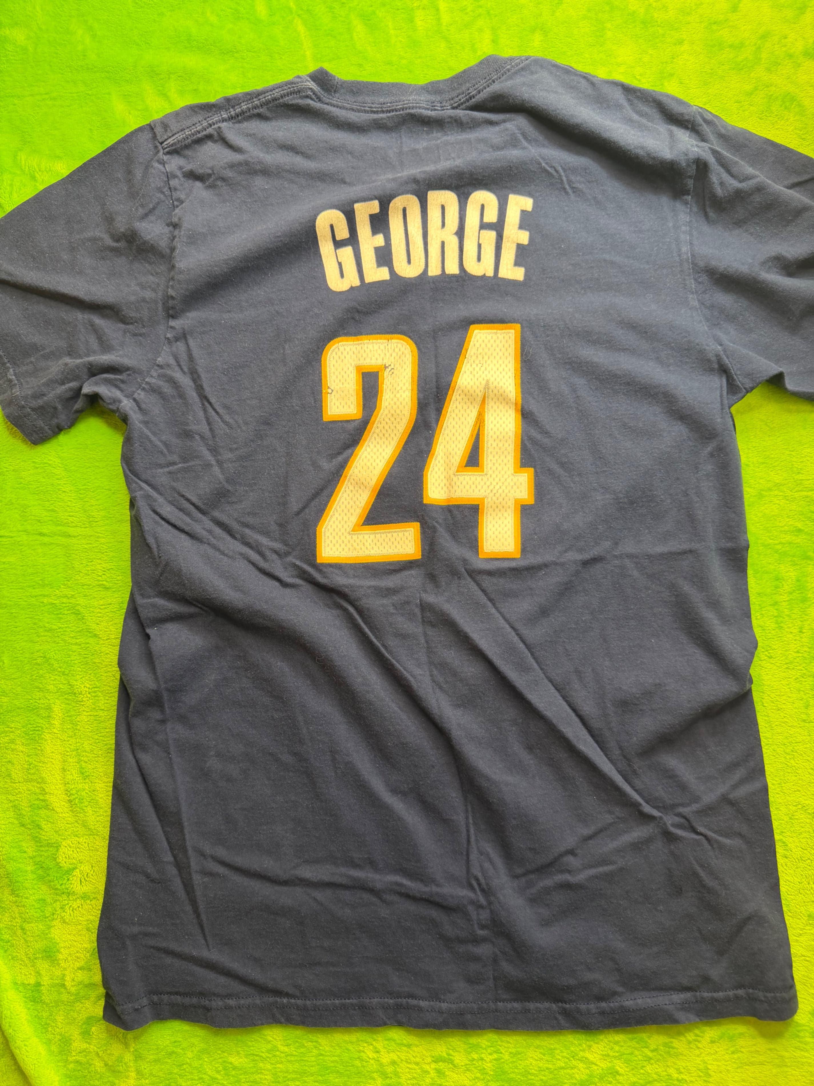 Adidas Indiana Pacers Paul George #24 NBA Tee Sz M Navy - Thumbnail 2