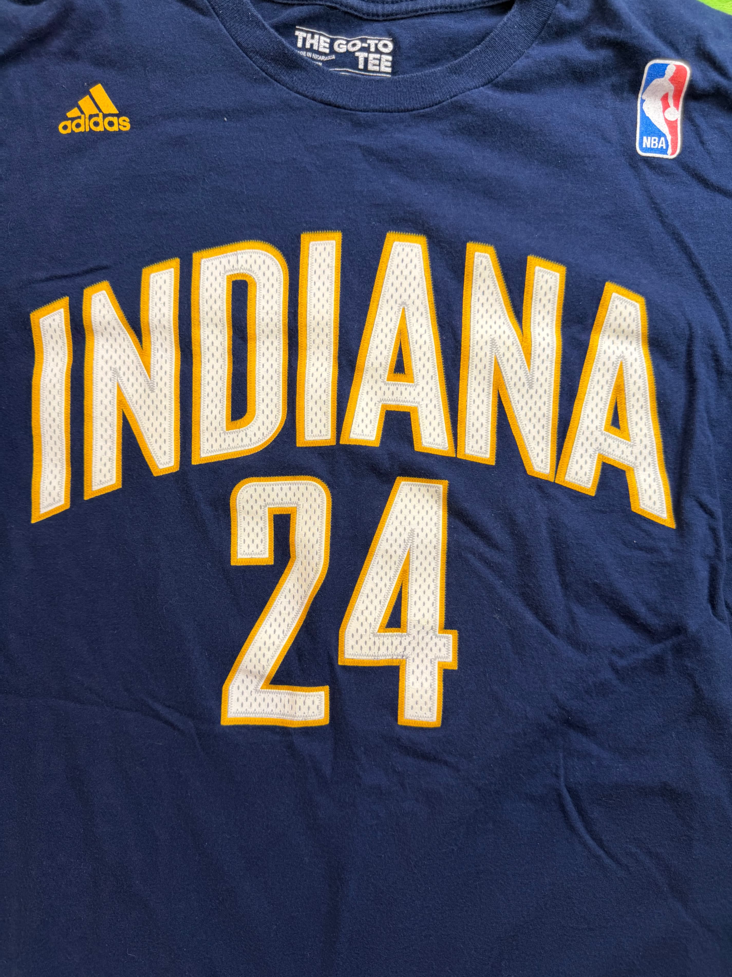 Adidas Indiana Pacers Paul George #24 NBA Tee Sz M Navy - Thumbnail 7