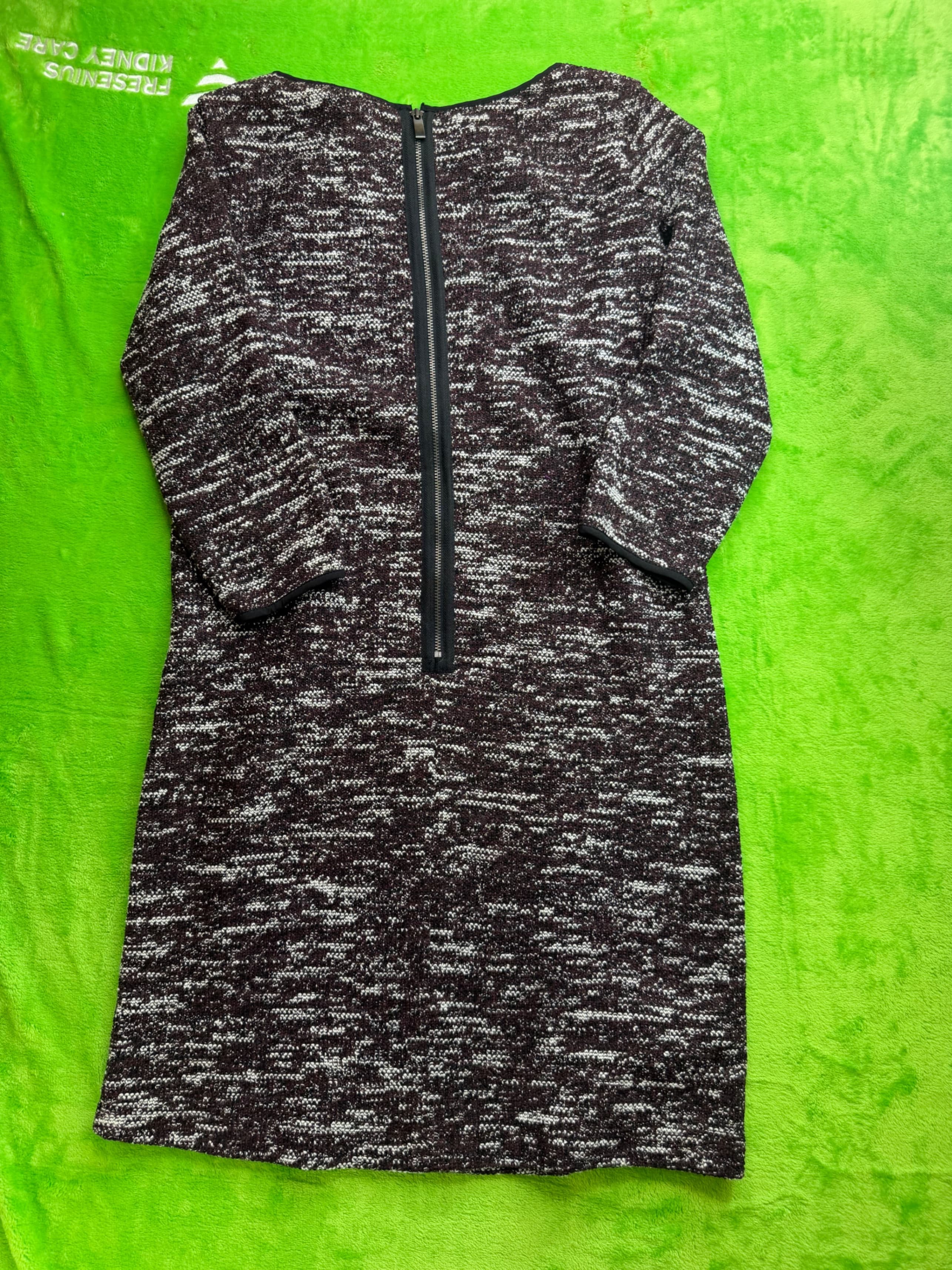 Ann Taylor Factory Petite Tweed Shift Dress NWT Sz XSP Plum - Thumbnail 2