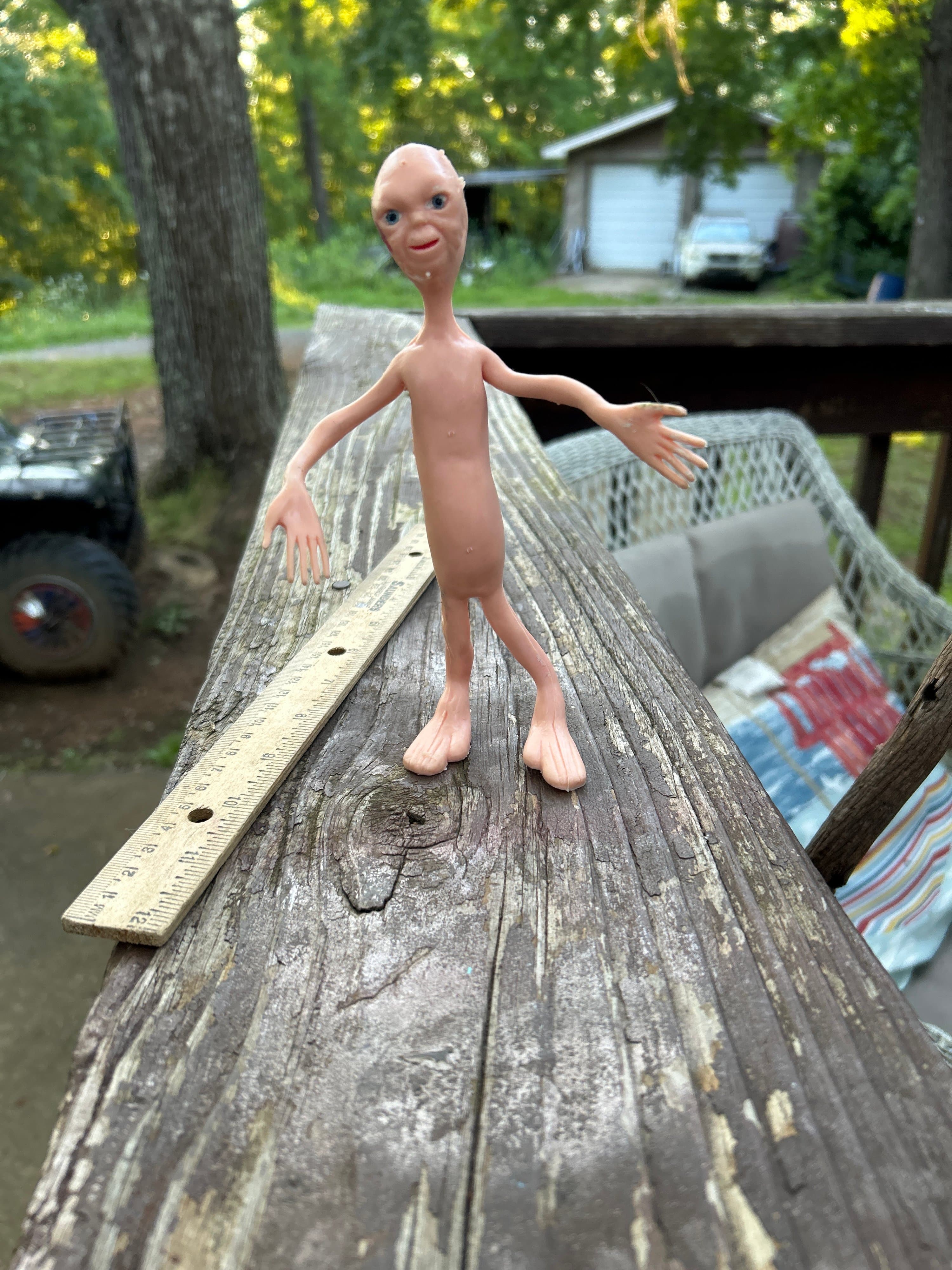 Alien Figurine with Articulated Limbs