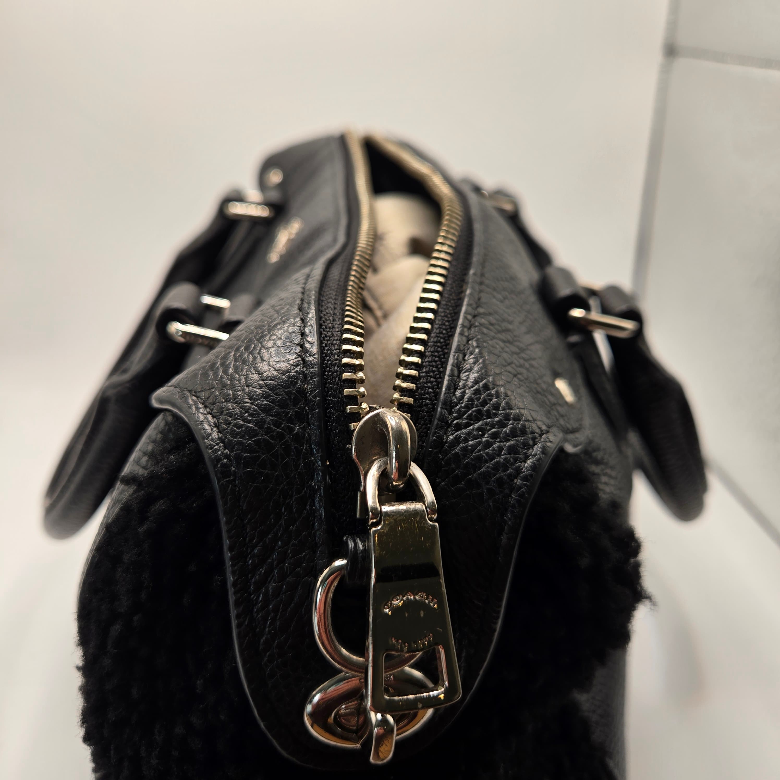 Coach Bennett Mini Satchel, Crossbody pebbled Leather with shoulder strap - Thumbnail 4