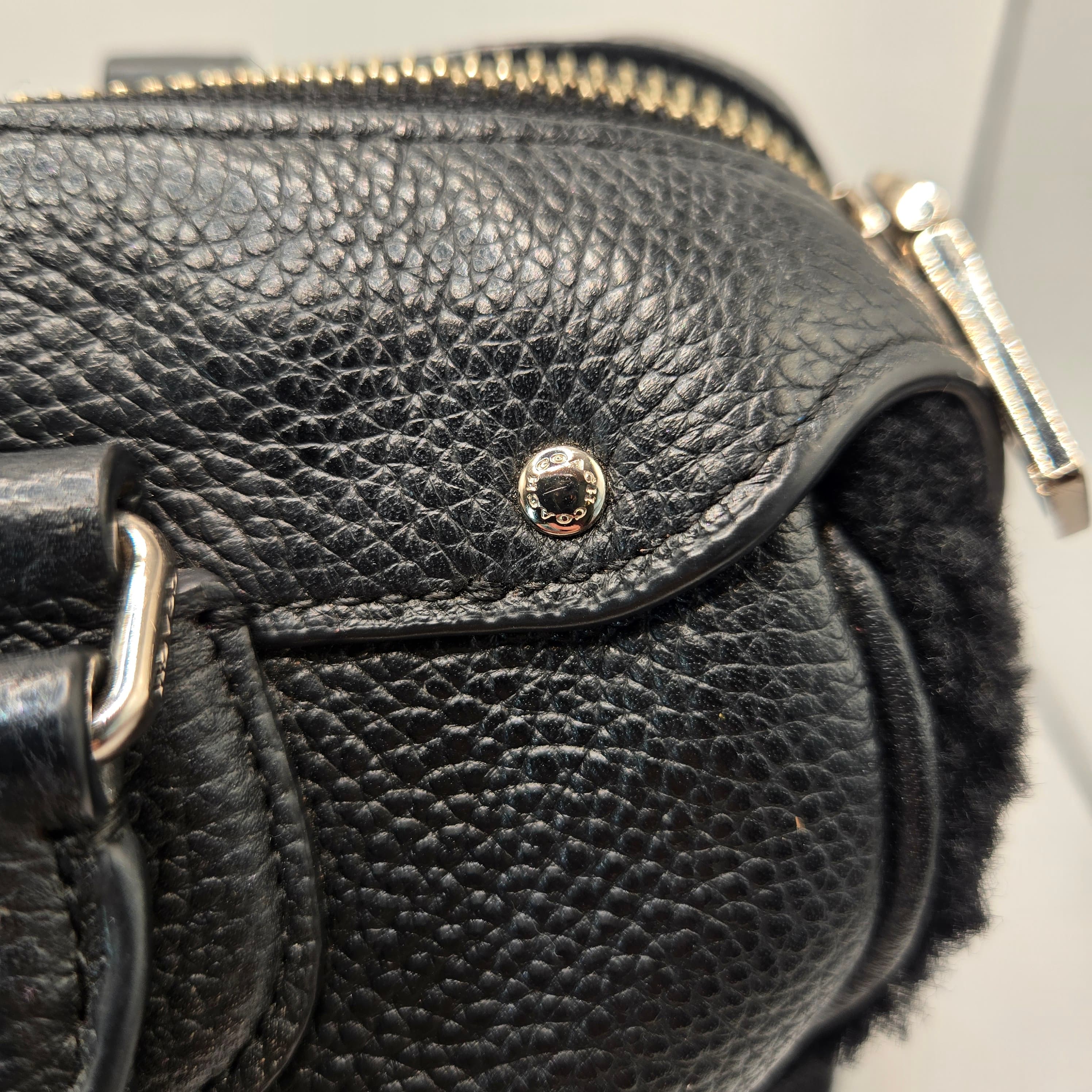 Coach Bennett Mini Satchel, Crossbody pebbled Leather with shoulder strap - Thumbnail 13
