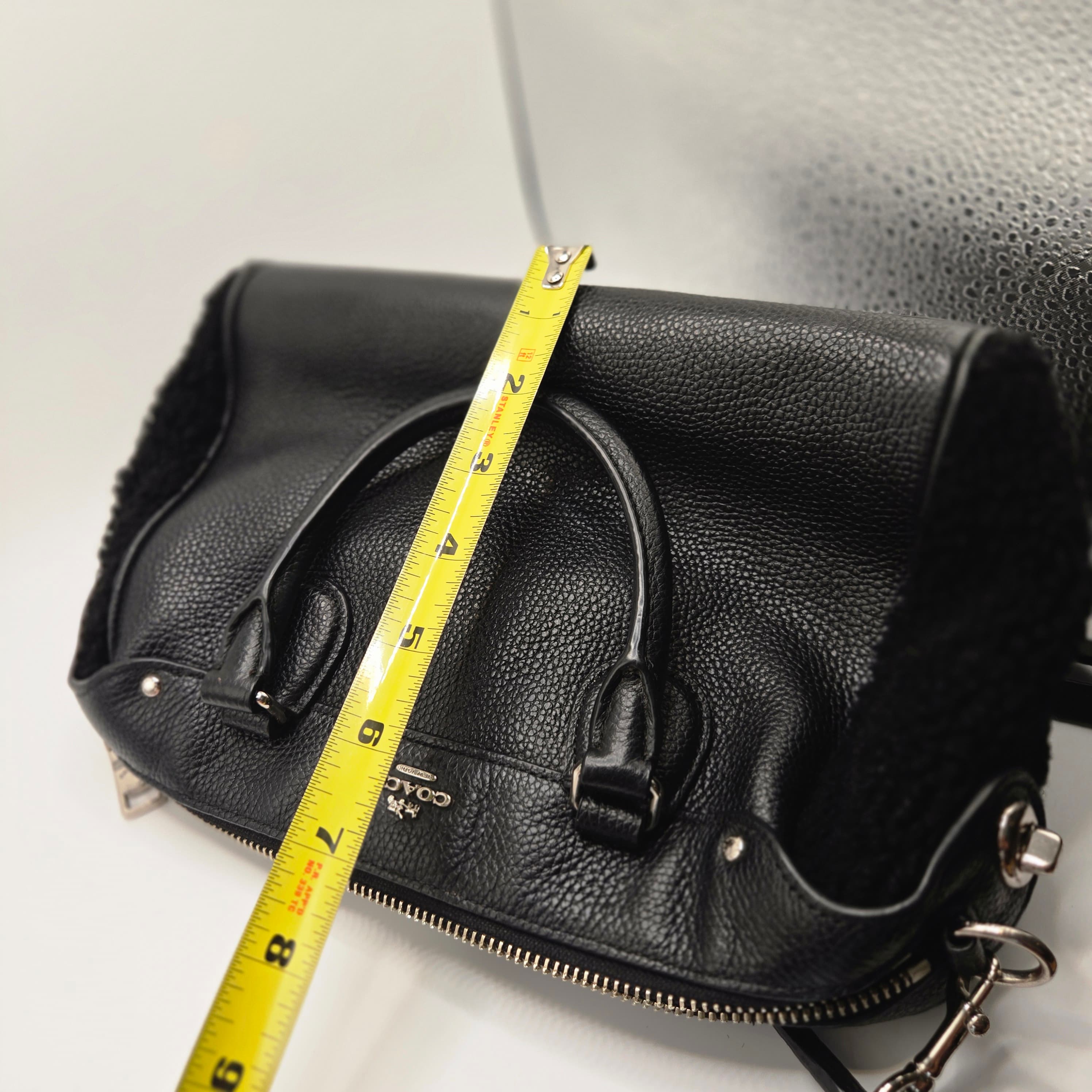 Coach Bennett Mini Satchel, Crossbody pebbled Leather with shoulder strap - Thumbnail 19