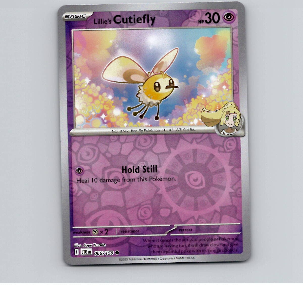Lillie's Cutiefly Reverse Holofoil SV09: Journey Together 066/159 NM