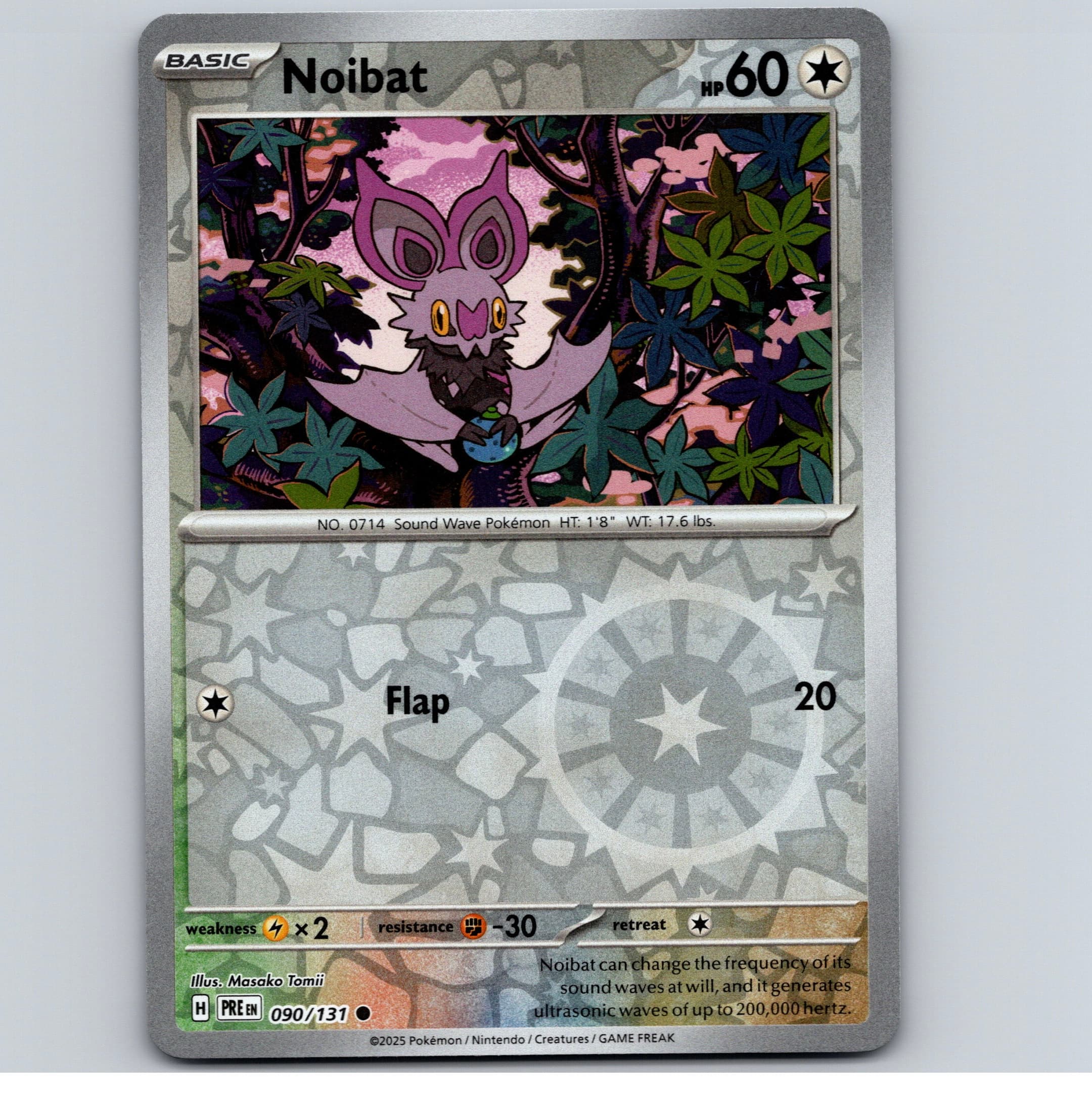 Noibat - PRE SV: Prismatic Evolutions #090/131 Common Reverse Holo NM