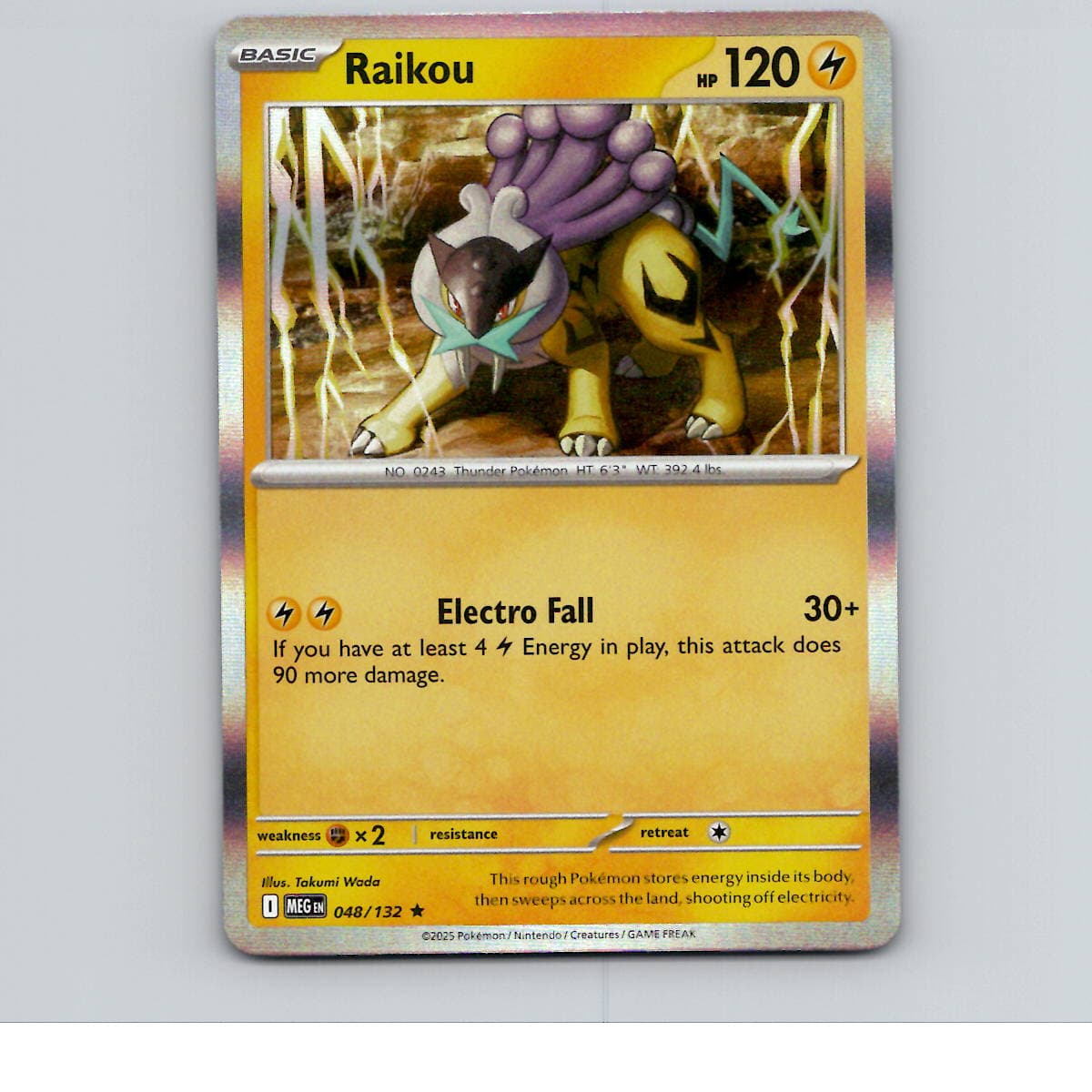 Raikou - (Cosmo Holo) Holo ME01: Mega Evolution 048/132 NM