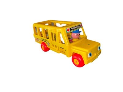 Vintage FISHER PRICE School-Bus - Thumbnail 2