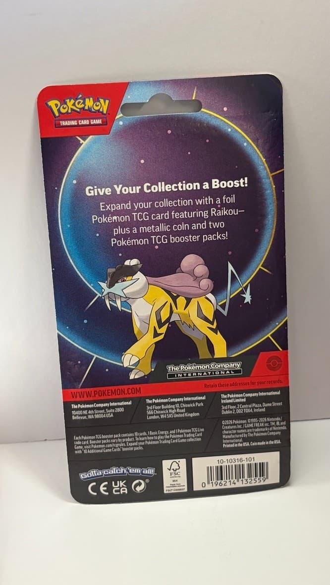 Raikou Promo 2-Pack Blister – Pokémon TCG Mega Evolution Phantasmal Flames New - Thumbnail 3