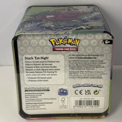 Pokémon TCG Stacking Tin 2025 Full Display Case 6 Tins New/ Factory Sealed - Thumbnail 5