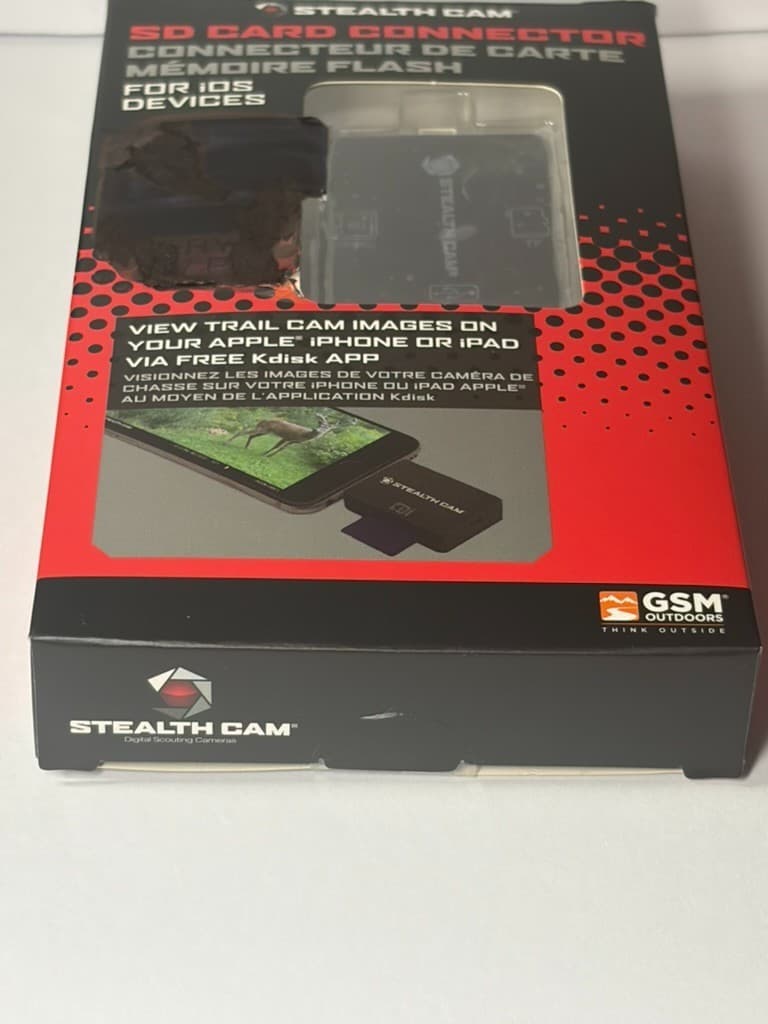 Stealth Cam SD Card Reader for iPhone iPad - Lightning SD TF Adapter New/Factory - Thumbnail 5