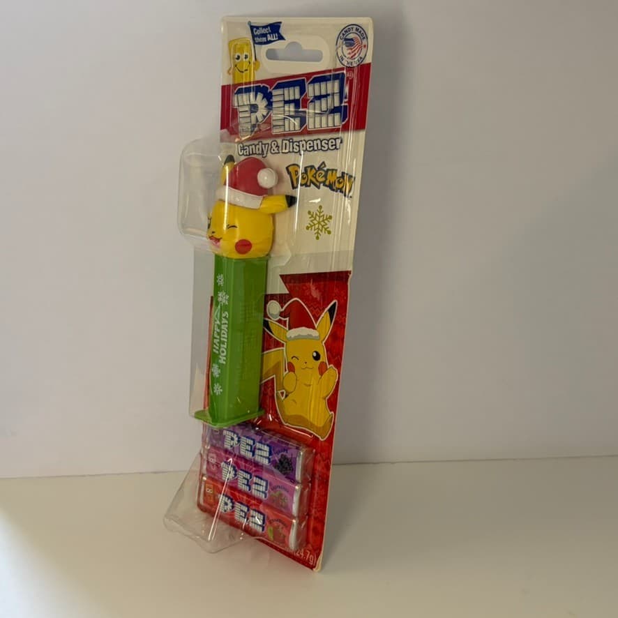 Pokemon PEZ Dispenser Holiday Pikachu Christmas Candy New Sealed Collectible - Thumbnail 4