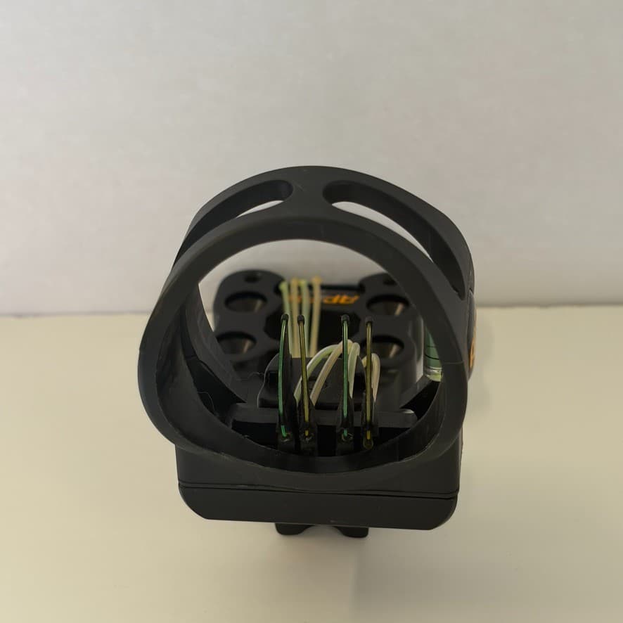 Apex Gear 4-Pin Fiber Optic Bow Sight Used Compound Hunting Archery - Thumbnail 4
