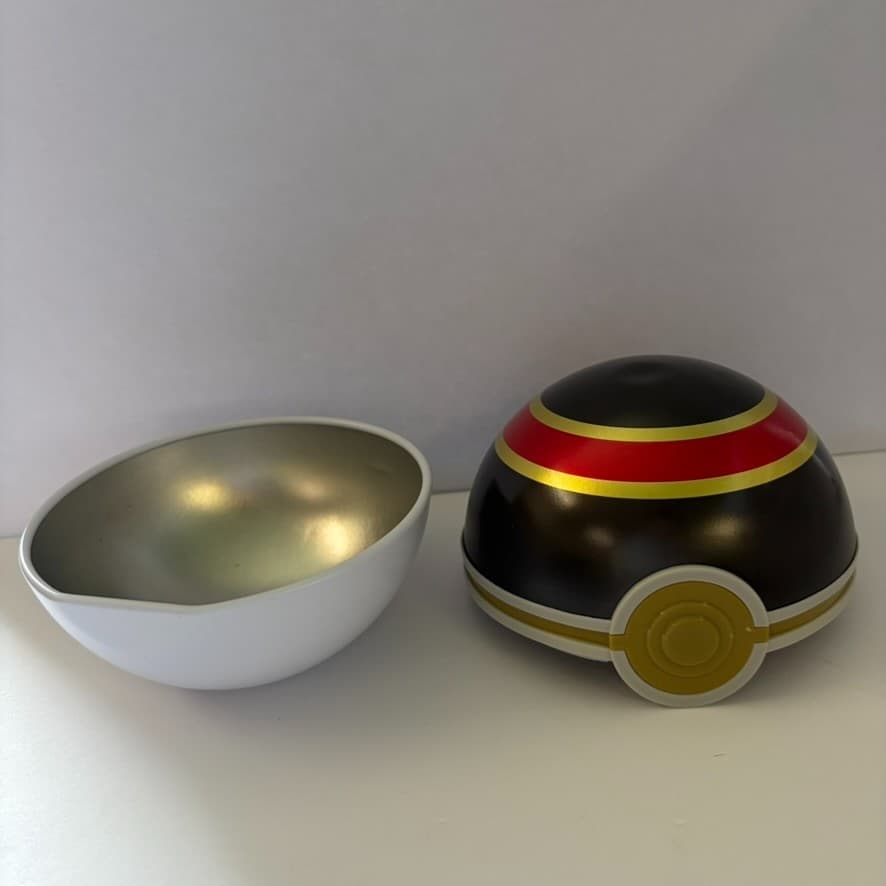 Pokémon Ultra Ball Tin - Empty Black Yellow Display Storage Collector /Used - Thumbnail 2