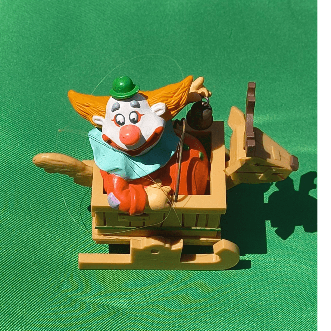 Hallmark Clown Plastic Christmas Ornament Vintage 1988 Keepsake
