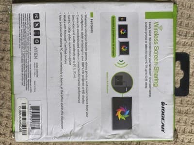 IOGEAR GWAVRC Wireless HDMI Screen Sharing AV Receiver 1080p Black - Thumbnail 2