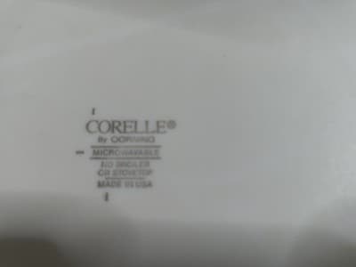 Corelle Lighthouse Nautical Microwave Safe Glass Dinner Plate Round White Blue - Thumbnail 2