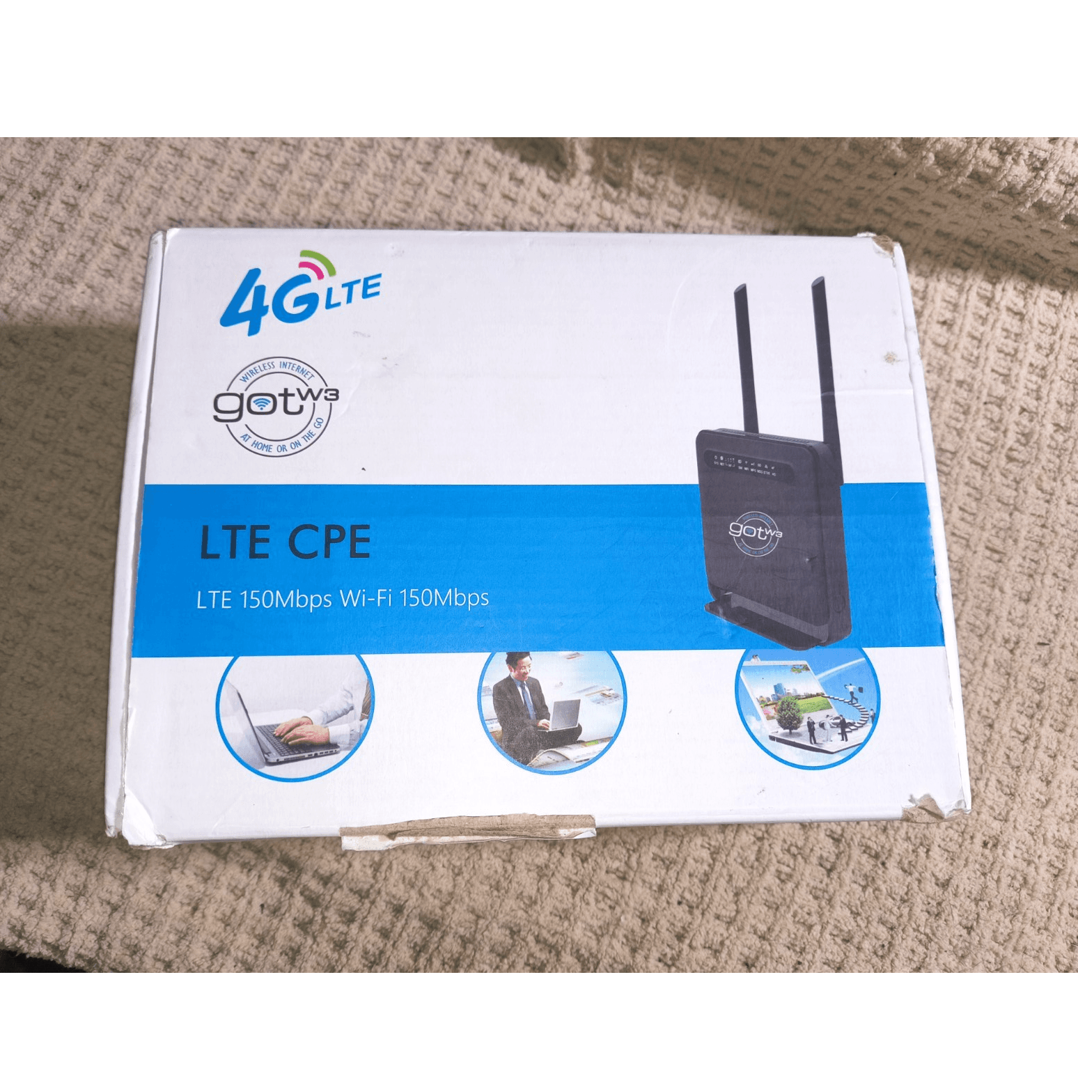 GotW3 C4R400 4G LTE Unlocked Router, 150 Mbps, Wi-Fi/Ethernet, Black