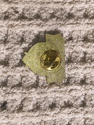 NASCAR 50th Anniversary Collectible Pin Gold Blue Red Black Auto Racing - Thumbnail 2