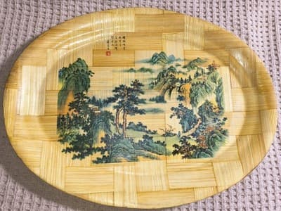 Bamboo Plate Specialist Decorative Bamboo Plate Landscape Art Taiwan