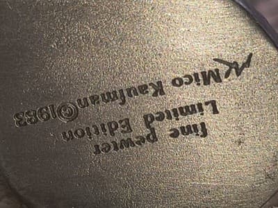 Hudson Pewter 1983 L. Farnon Limited Edition Signed Pewter Woman Figurine - Thumbnail 3