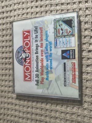 Hasbro Interactive Monopoly CD-ROM Windows Board Strategy Game Multiplayer 1997 - Thumbnail 2