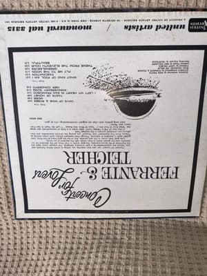 Ferrante & Teicher Concert for Lovers LP United Artists Easy Listening Vinyl 12… - Thumbnail 2
