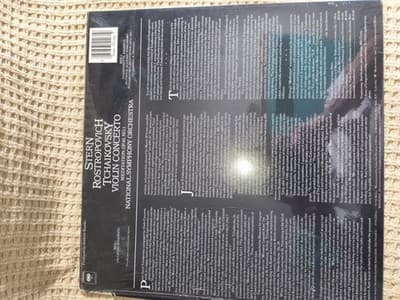 Stern Rostropovich Tchaikovsky Violin Concerto LP Vinyl Columbia 33 RPM - Thumbnail 2