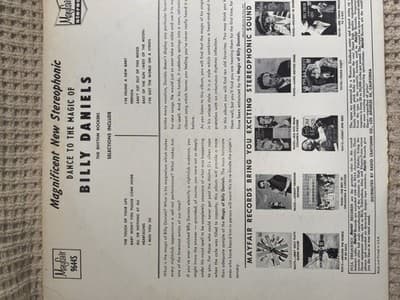 Billy Daniels Dance to the Magic Mayfair LP Vinyl Vocal Jazz Colored 12" 33 RPM - Thumbnail 2