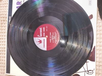 Coronet Cafes of Paris LP Vinyl François Chantal France 12" 33 RPM Stereo - Thumbnail 4
