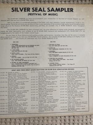 Silver Seal Silver Seal Sampler Festival of Music LP Vinyl Stereo 12" 33 RPM - Thumbnail 2