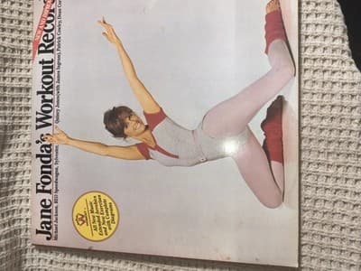Jane Fonda's Workout Record LP Vinyl Columbia Fitness Pop Rock 12" 33 RPM