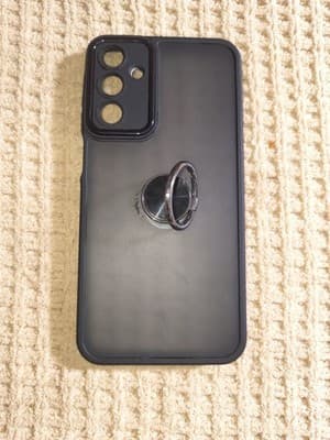 Ring Case Black Transparent TPU Fitted Case with Ring Kickstand