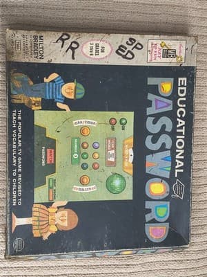 Milton Bradley Educational Password 1962 Vocabulary Board Game