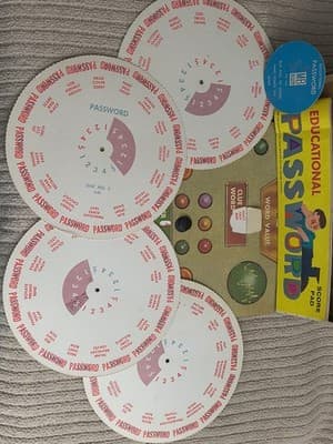 Milton Bradley Educational Password 1962 Vocabulary Board Game - Thumbnail 2