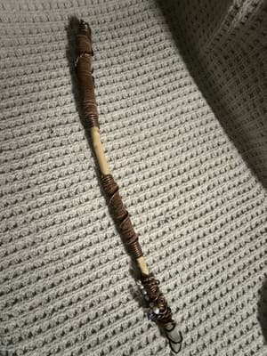 Handmade Magic Wand with Wire Wrapping, Beads, Crystals, and Gemstone Decoration - Thumbnail 2
