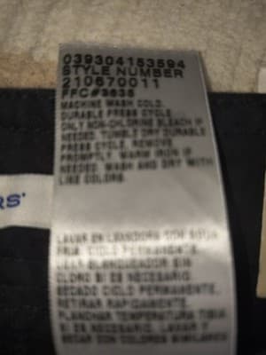 Dockers Women's Black Cotton Spandex Pants Button Zip Flat Front Solid - Thumbnail 3